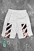 Мужские белые шорты Off-White Caravaggio Print