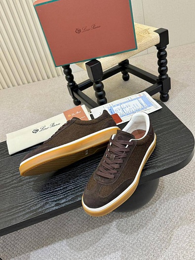 Мужские кроссовки Loro Piana Tennis Walk - Brown   