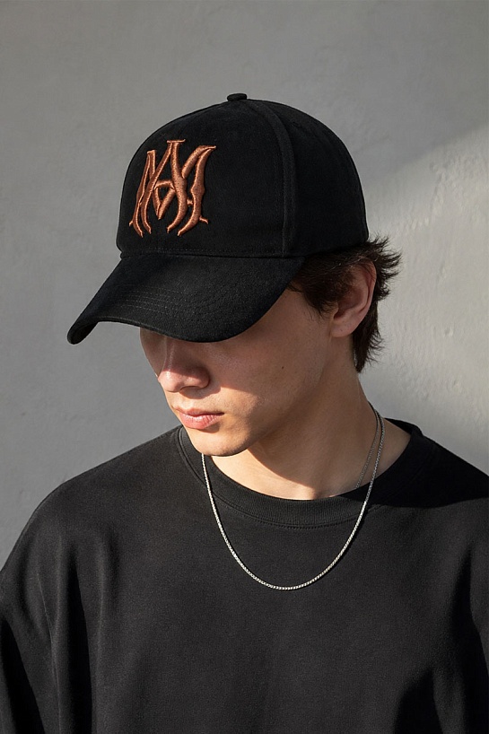 Мужская чёрная бейсболка Amiri
