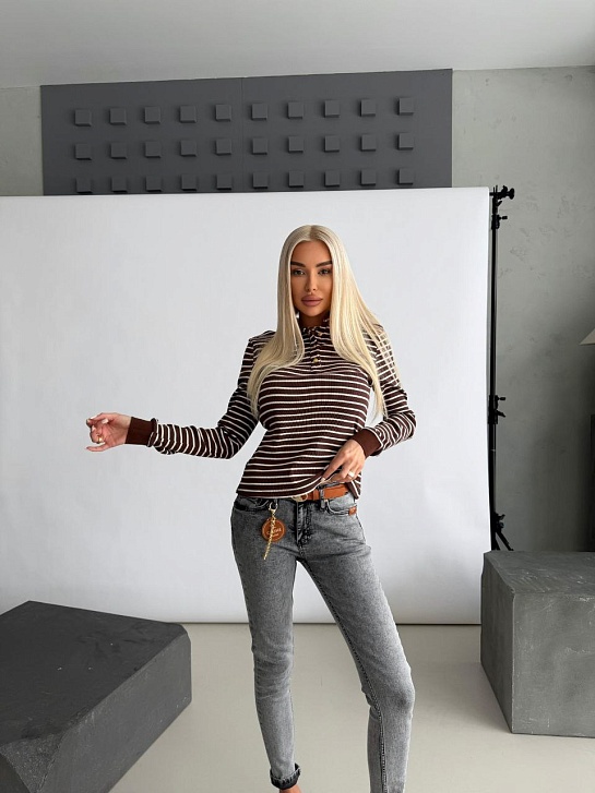 Женское поло с длинным рукавом Celine premium