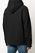 Чёрное оверсайз худи Gucci Interlocking G stripe