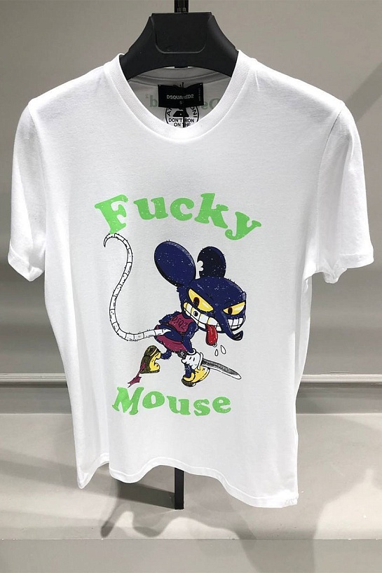 Мужская футболка Dsquared2 Mouse - White