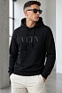 Мужское чёрное худи Valentino "VLTN"