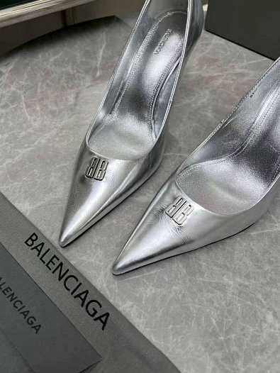 Женские кожаные туфли на каблуке Balenciaga premium   