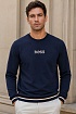 Мужской тёмно-синий свитшот Hugo Boss Iconic