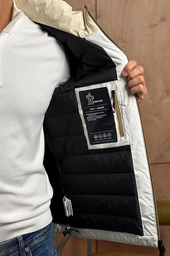 Пуховик Moncler Grenoble Fussen Ski - White / Beige