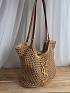 Плетёная сумка шоппер Yves Saint Laurent 33x38 см