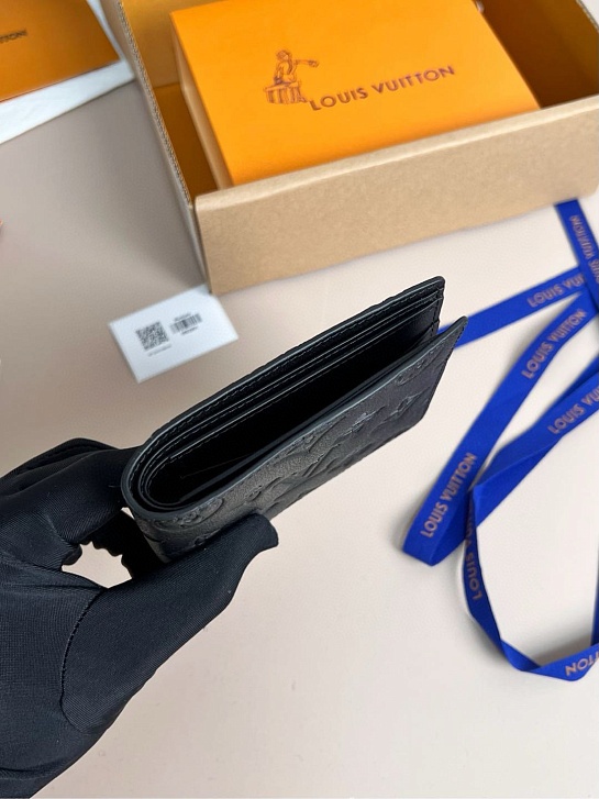 Кожаный кошелёк Louis Vuitton Premium 11x9x2 см