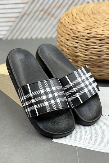 Мужские шлёпанцы Burberry Furley Check   