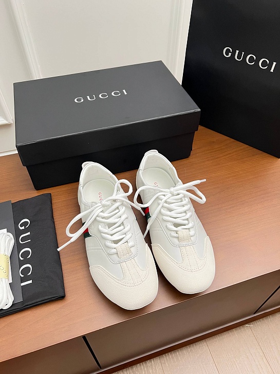 Женские комбинированные кроссовки Gucci Flex premium