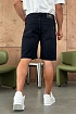Чёрные джинсовые шорты Hugo Boss relaxed fit