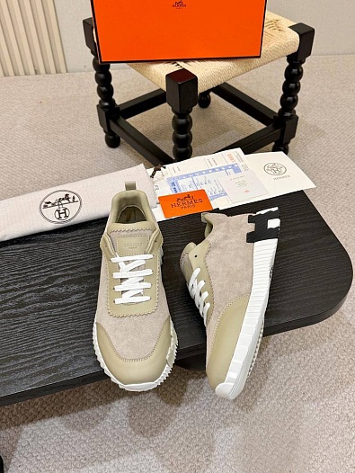 Мужские кроссовки Hermes Bouncing - Beige   