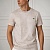 Бежевая мужская футболка Etro embroidered-logo