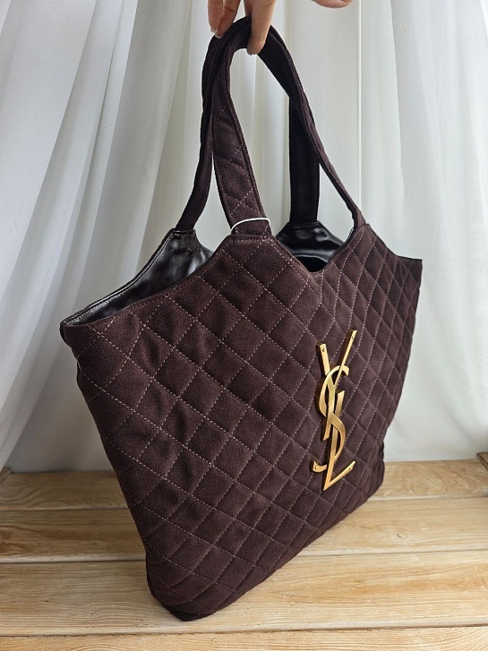 Замшевая сумка Yves Saint Laurent Icare 45x35 см