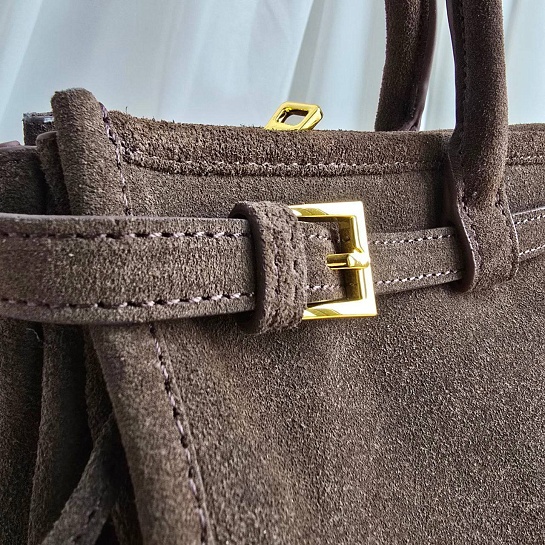 Замшевая сумка Prada 38x23 см