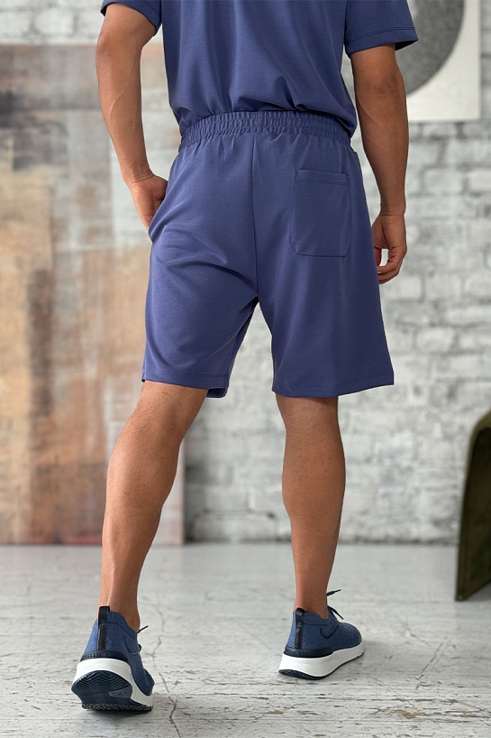 Мужские синие шорты Brunello Cucinelli 