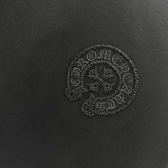 Чёрная оверсайз футболка Chrome Hearts Premium