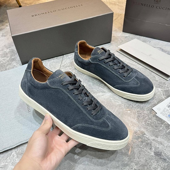 Мужские замшевые кроссовки Brunello Cucinelli