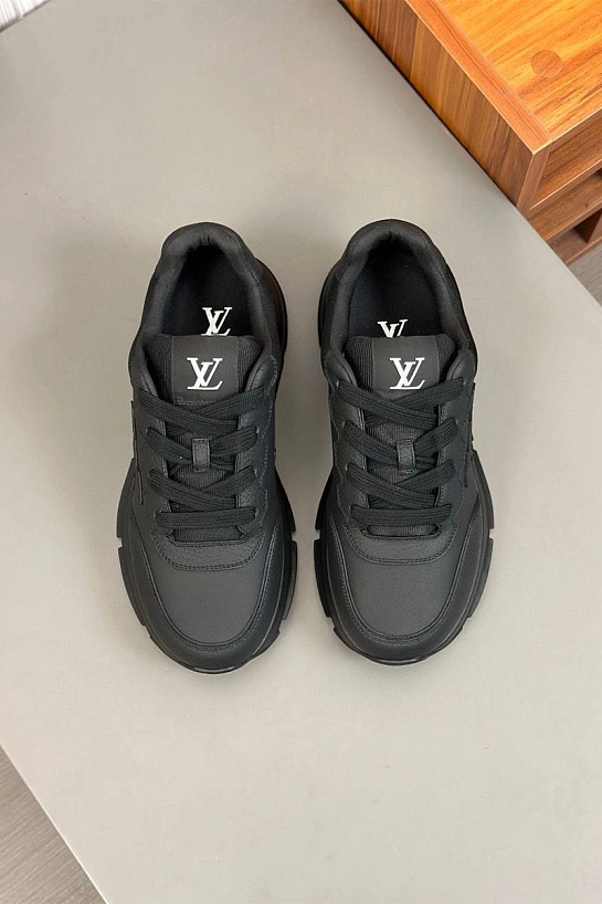 Кожаные кроссовки Louis Vuitton Premium - Black