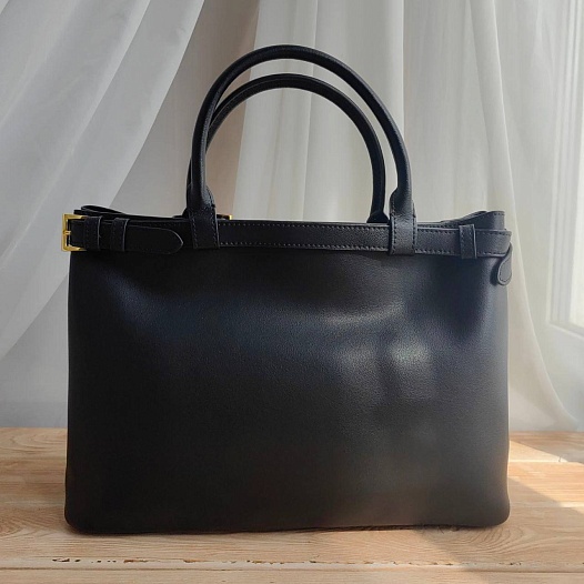 Женская кожаная сумка Prada Buckle 35x25 см (2 расцветки)   