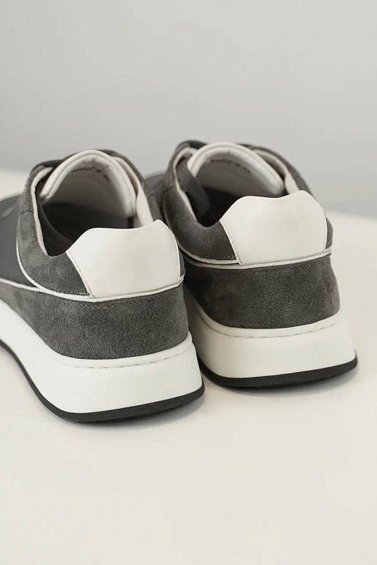 Мужские комбинированные кроссовки Brunello Cucinelli