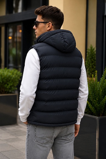 Тёмно-синий жилет Tommy Hilfiger embroidered-logo   