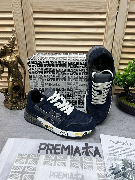 Комбинированные кроссовки Premiata Mick - Navy