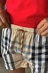 Мужские бежевые шорты Burberry London Check