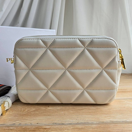 Кожаная сумка Prada Spectrum 23x16 см - Beige   