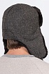 Шапка-ушанка серого цвета Armani Jeans