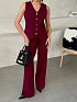 Женский бордовый костюм Schiaparelli premium