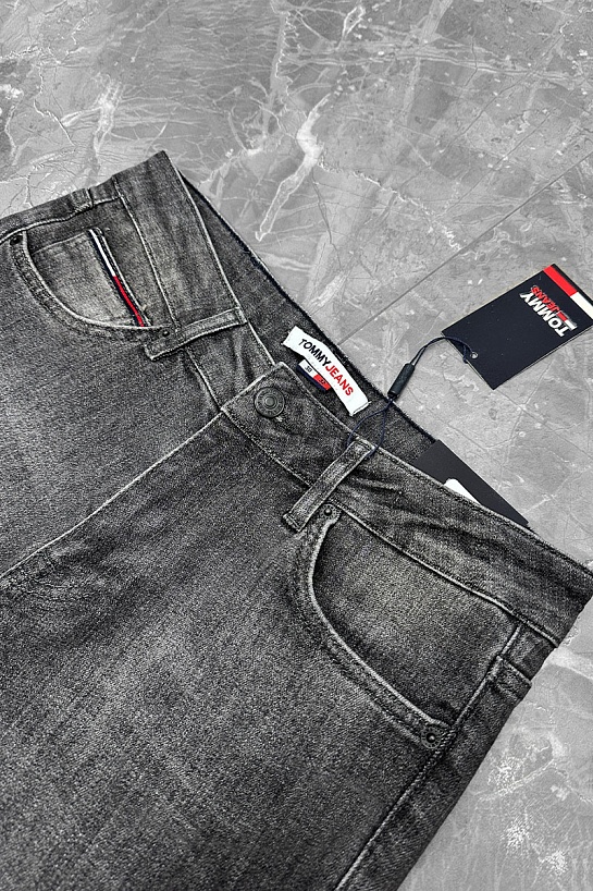 Мужские тёмно-серые джинсы Tommy Hilfiger Austin Slim Tapered
