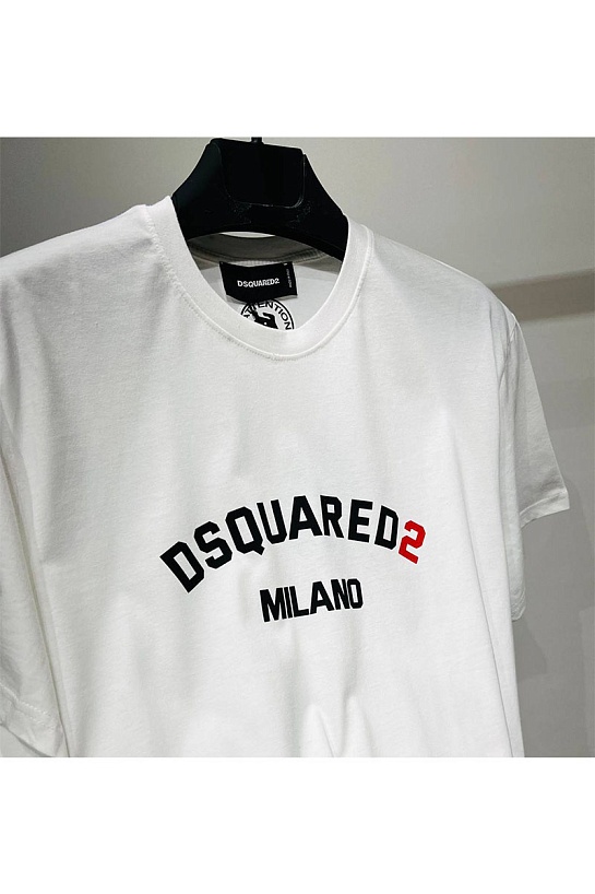 Белая футболка Dsquared2 Milano logo-print