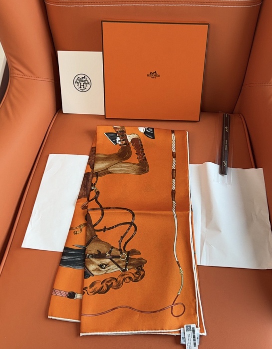 Платок Hermes Grand Galop premium 88x88 см