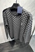Мужская кофта серого цвета Louis Vuitton Damier embossed logo