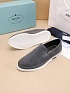 Мужские замшевые слипоны Prada Saint Tropez - Grey