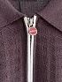 Вязаное поло коричневого цвета Kiton premium