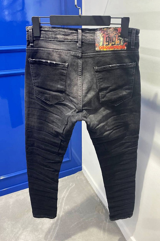 Мужские чёрные джинсы Dsquared2