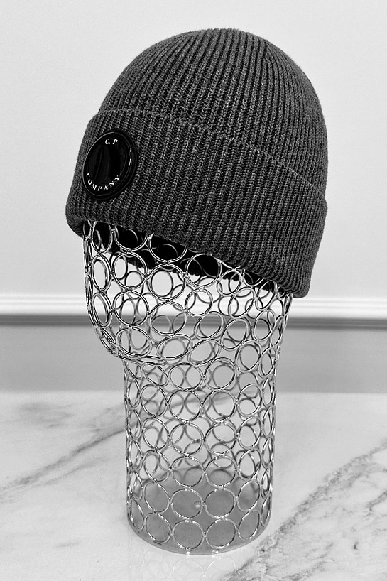 Шапка C.P. Company Single Lens - Dark Grey