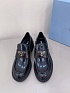 Женские кожаные лоферы Prada Premium - Black