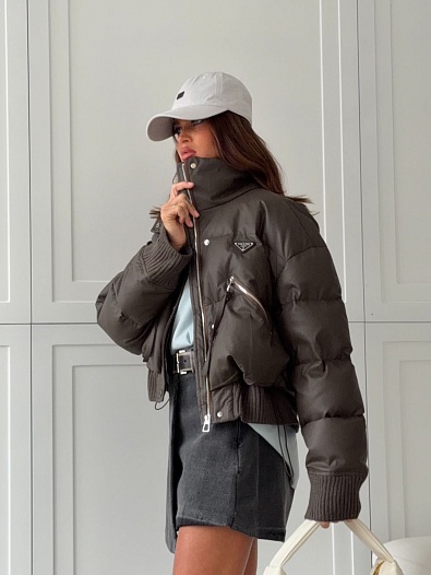 Женская куртка Prada premium - Brown   
