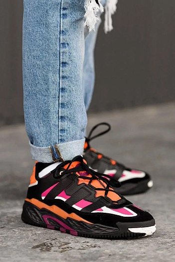 Кроссовки Adidas Niteball Black Power Berry   