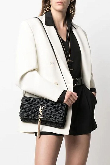 Женская сумка Yves Saint Laurent Kate 99 Raffia 26x14 см (4 расцветки)   
