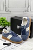 Замшевые кроссовки Hugo Boss Brandon Tenn - Blue