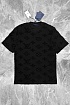 Чёрная оверсайз футболка Louis Vuitton Monogram All-over