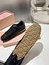 Женские кожаные кроссовки MIU MIU Premium - Black