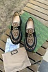 Женские лоферы Gucci Horsebit - Brown / Black