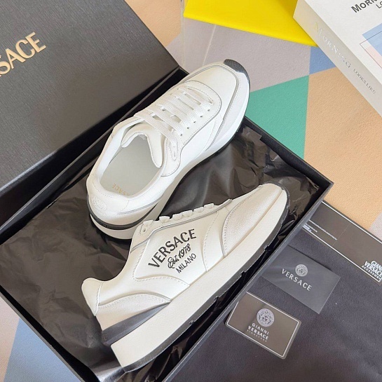 Женские кроссовки Versace Premium - White