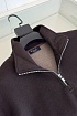 Утеплённая кофта Loro Piana zip-neck - Brown