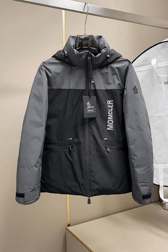 Пуховик Moncler Grenoble Fussen Ski - Black / Grey
